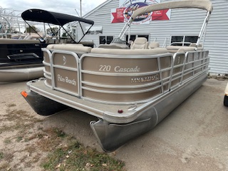 CLEAN PONTOON WITH  NEW 115 YAMAHA